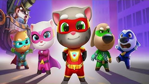 Talking Tom Hero Dash - Saving Angela, Hank, Ginger & Ben (Android/iOS)