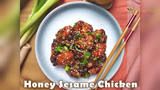 Honey Sesame Chicken I Sticky honey chicken I Crispy Honey sesame Chicken I Sesame Chicken I