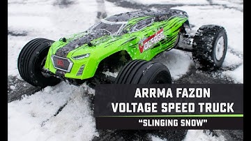 ARRMA Fazon Voltage R/C Speed Truck - Slinging Snow
