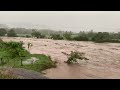 Río Ostua #Jutiapa aumento de nivel por la fuerte lluvia de la tormenta tropical