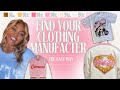 How to Find Clothing Manufacturers For Your Brand- The Easy Way