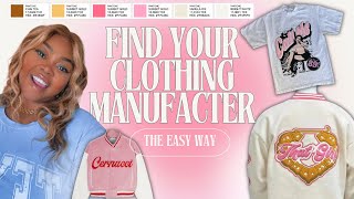 How to Find Clothing Manufacturers For Your Brand- The Easy Way