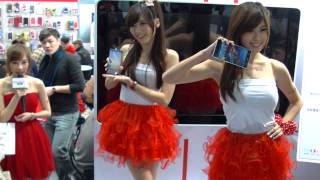 dance No. 0495 Booth of FET in Taiwan Computer Expo at Taipei World Trade Centre