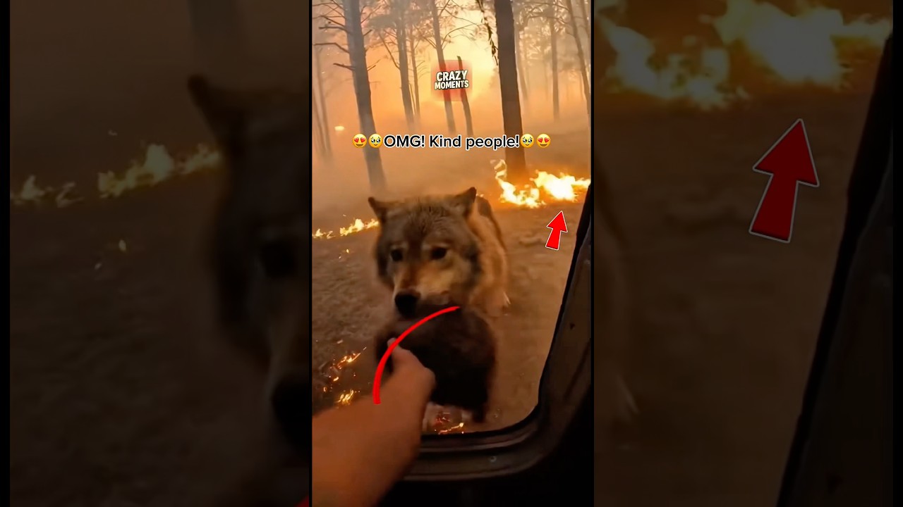 OMG! Brave people help wild animals save their cubs!🥹😱 