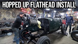 The Ruined Roadster Gets It's Hopped Up Flathead - Sounds Awesome!!