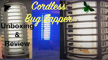 Cordless Bug Zapper Outdoor & Fly Zapper Indoor & Portable Unboxing and Review [Bug Zapper Review]