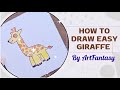 How to Draw a Cute Giraffe 🦒#EasyDrawing​ #giraffe #Drawing​​ #HowToDraw #artattack