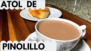 COMO HACER ATOL DE PINOLILLO NICARAGÜENSE; PINOLILLO CON LECHE; SARAMBEQUE