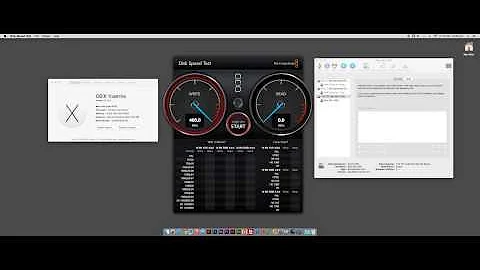 Mac Mini Raid 0 Dual Samsung 850 Pro - Blackmagic Disk Speed Test