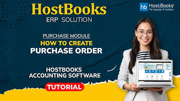HostBooks ERP Solution : ( Purchase  Module ) : How to create Purchase Order