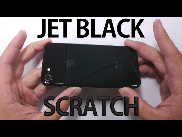 Jet Black iPhone 7 - SCRATCH TEST! 