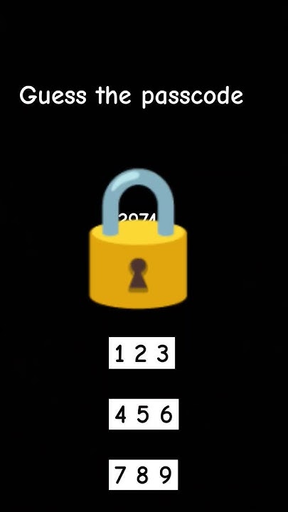 Guess the passcode !! || #shorts - YouTube