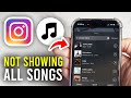 How To Fix Instagram Music Not Showing All Songs - Full Guide Mp3 Song