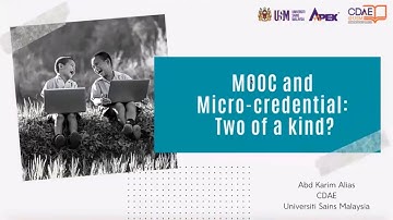 Webinar MOOC vs Micro-credential