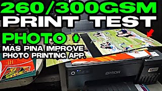 L8050 260gsm and 300gsm  Print Test |  Epson Photo   App ang daming pwede gawin | Card Printing