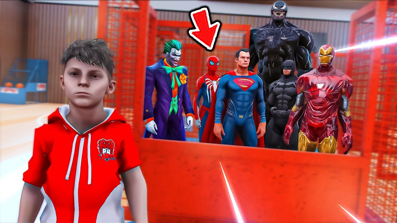 عجوز حابس الابطال الخارقين بالسجن😱🔥!! | فلم قراند