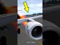 Emergency Landing After Bird Strike On Airplane Engine In Flight Simulator X-Plane 11