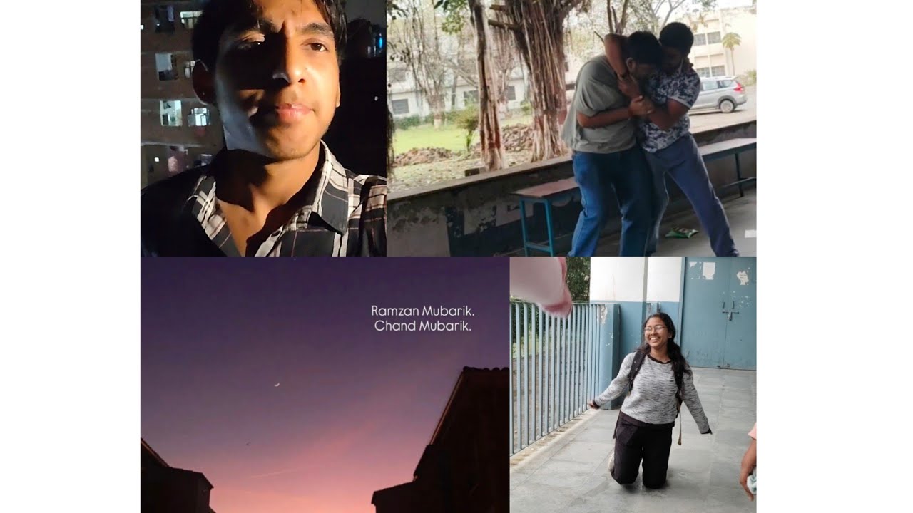 College m hui ladai 😂 Ramzan ka chand dikh gya