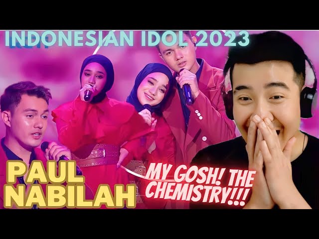 [REACTION] 🇮🇩 Paul X Nabilah - Stuck With You | TOP 4 - SPEKTAKULER SHOW 11 | INDONESIAN IDOL 2023 class=