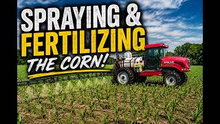 Spraying and Fertilizing the corn