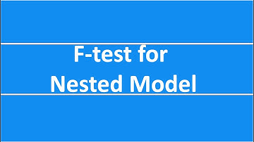 F-test for Nested Model-Restricted and Unrestricted Model, Multiple Regression, CFA Level2