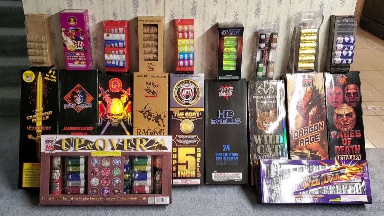 Fireworks Demo Preview - 2019 Canister Shell Comparison - YouTube