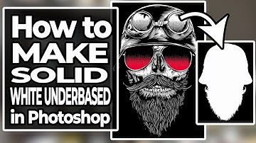 How to make Solid Underbase in Photoshop