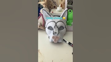 Part 2!! :3 [#fyp #viral #diy #furry #cosplay #mask maker #fursuit ] #part2