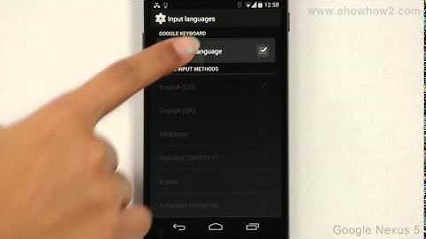 Google Nexus 5 - Setting Up Indian Keyboard Languages