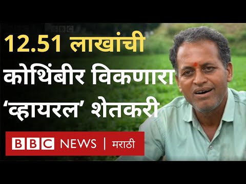 वायरल वीडियो: महाराष्ट्र तिल नासिक मधल्या किसान ने कोंबीर तब्बल 12.51 लाखना विकली।