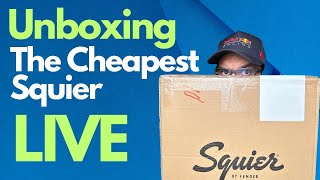 Unboxing The Fender Squier Sonic Esquire Telecaster LIVE