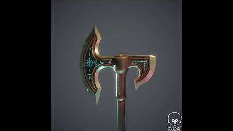 Stylized Axe model render