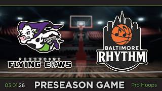 Frederick Flying Cows vs. Baltimore Rhythm - Preseason Pro Basketball - Name the League