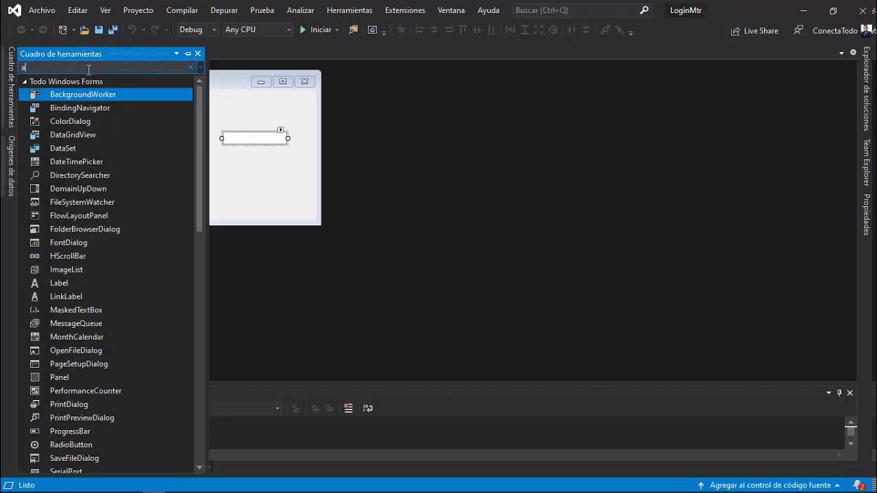 C# para todos - Inicio de sesión Parte 1