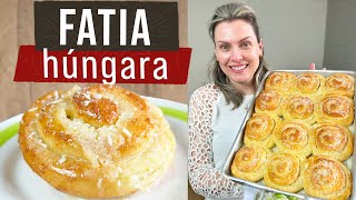 Fatia húngara: Aprenda a fazer o pão de coco recheado – Massa muito fofinha e molhadinha