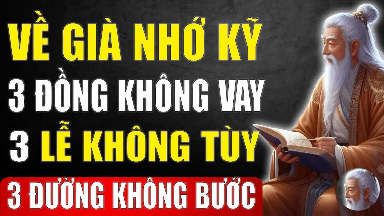 Cổ Nhân Dạy Về Già Nhớ Kỹ 3 Đồng Không Vay, 3 Lễ Không Tùy Và 3 Đường ...