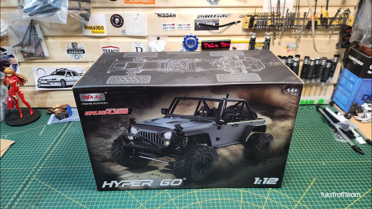 Мелкий жмых Mjx hyper go h12y+ очень интересный jeep Rubicon 