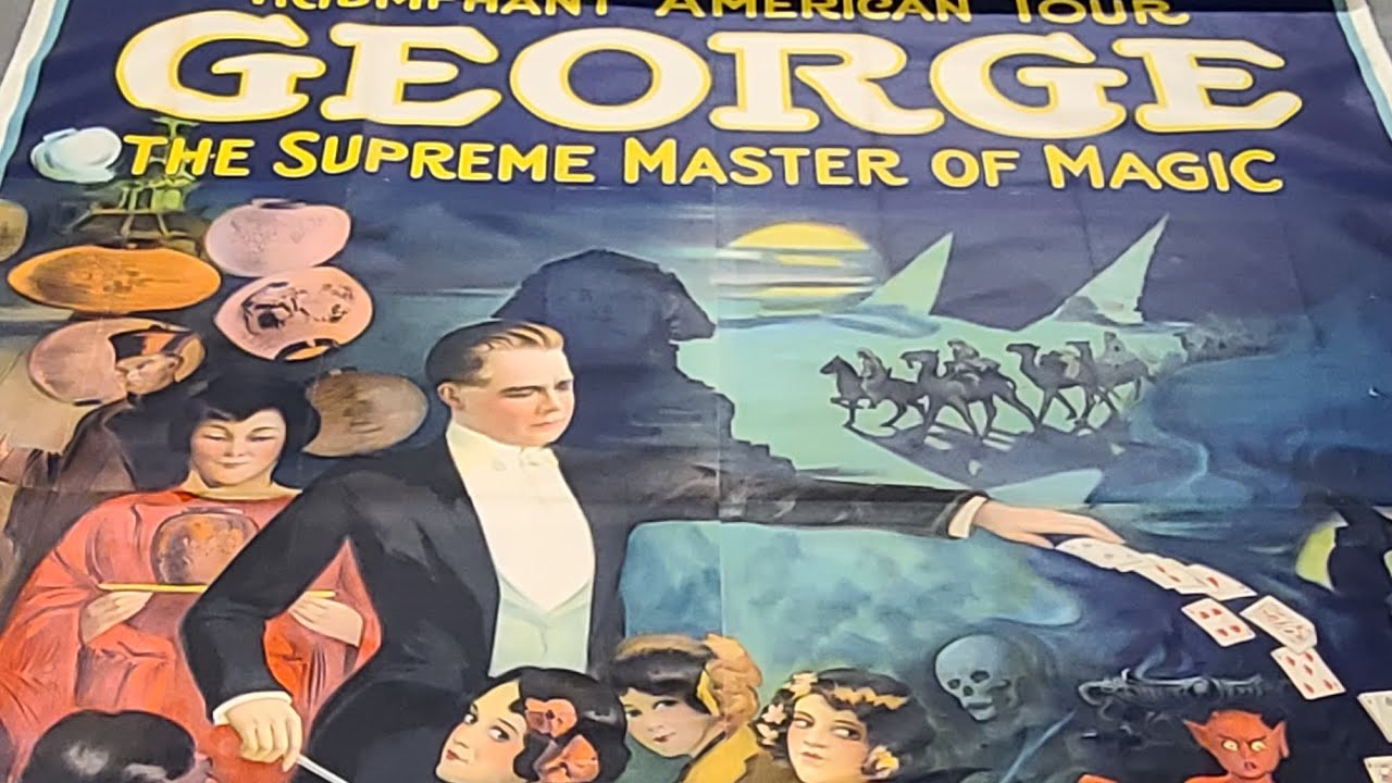 Incredible Magician Lithograph Posters! Alexander The Man Who Knows, George The Supreme Magic Master