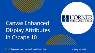 Canvas Enhanced Display Attributes in Cscape 10