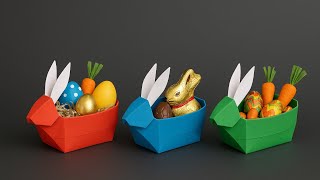 Origami: Easter Bunny Box / Basket - How to fold Profile