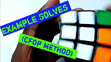 3x3  Example/Walkthrough solves |CFOP (color neutral)