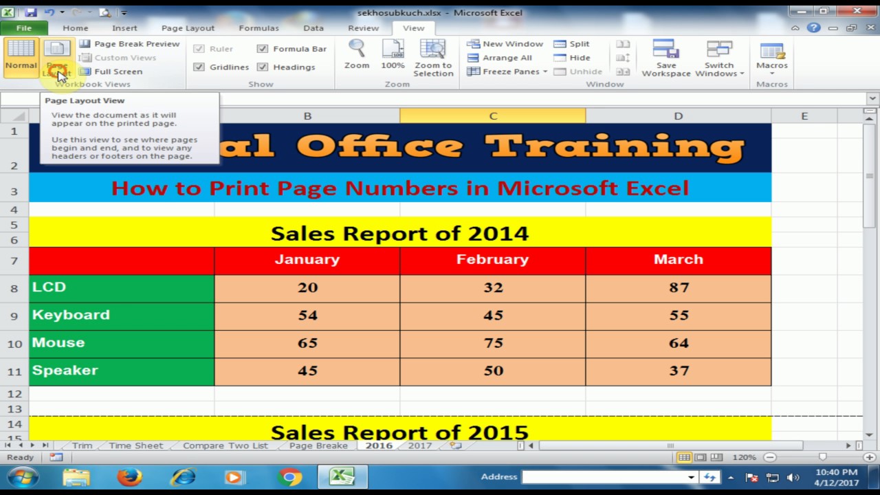 how-to-print-page-numbers-in-microsoft-excel-excel-tips-and-tricks