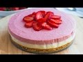 Recette de gteau mousse aux fraises et au chocolat blanc sans cuisson