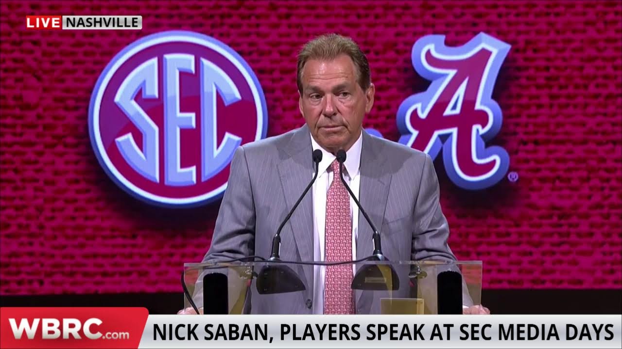 SEC Media Days Alabama YouTube