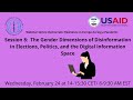 (South Slavic language) February 2021 IFES webinar on Gender Dimensions of Disinformation in Electi.