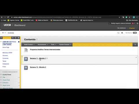 Tutorial Blackboard UDEM Temas internacionales