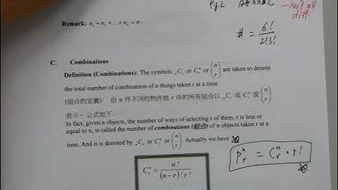 Lesson 3 Permutation and Combinations probability F5 Part1