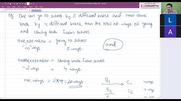 CMA FOUNDATION :FUNDAMENTALS OF BUSINESS MATHEMATICS : ALGEBRA : PERMUTATIONS AND COMBINATIONS