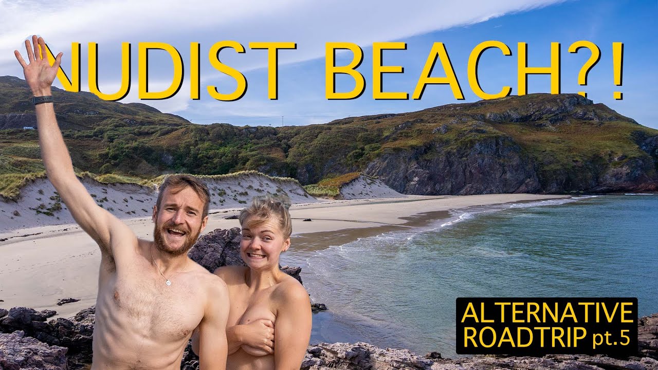 Couple's first NUDIST BEACH experience | North Coast 500 Road Trip in Winter