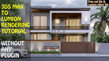 3DS MAX TO LUMION RENDERING COMPLETE TUTORIAL WITHOUT ANY PLUGIN |WITH FREE CAD & LUMION EFFECT FILE